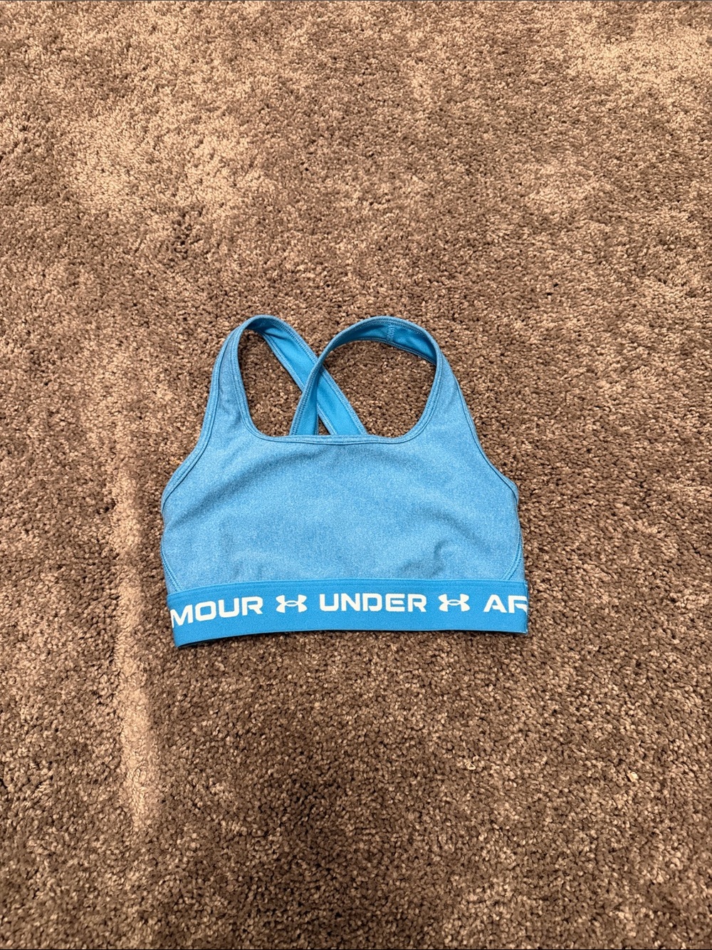 Under Armour Blue Crossback Sports Bra Top